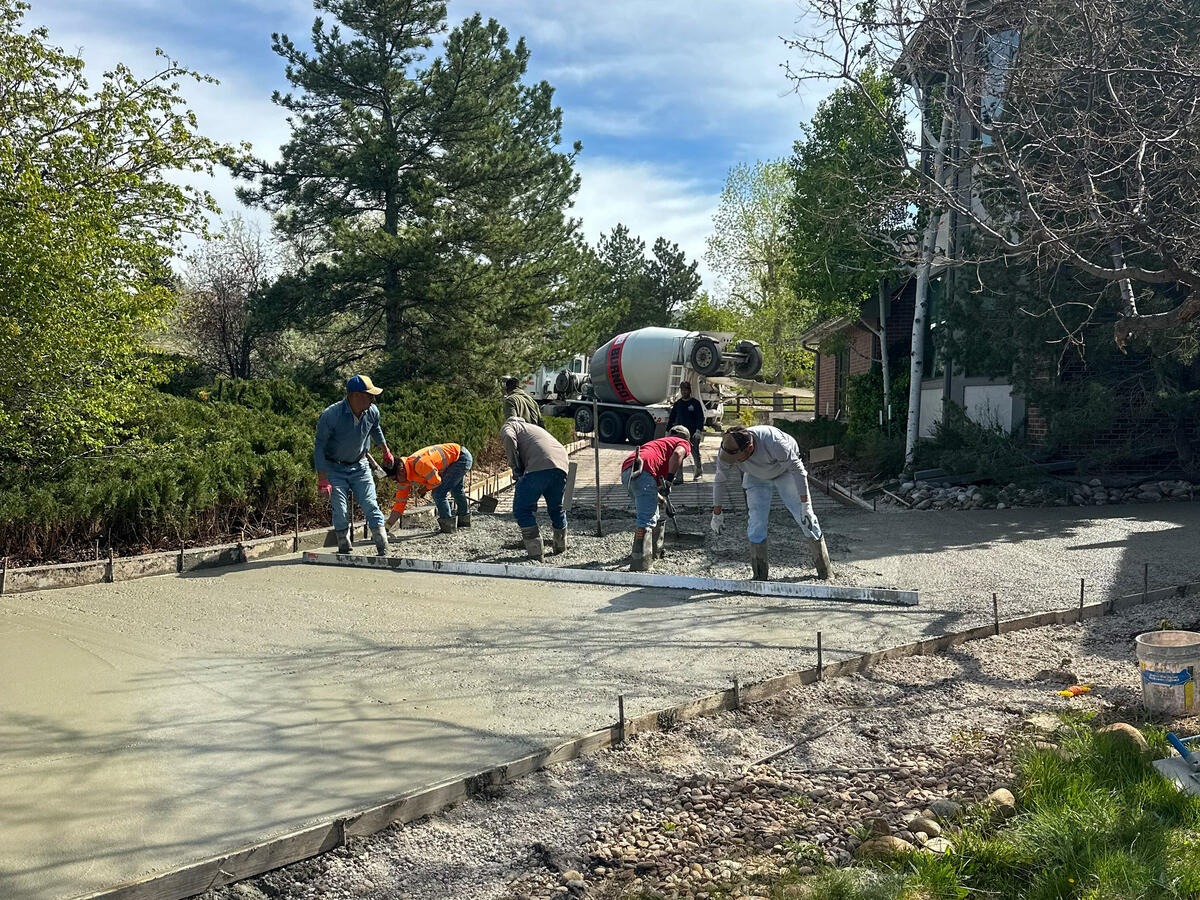 Concrete and fencing work in Colorado