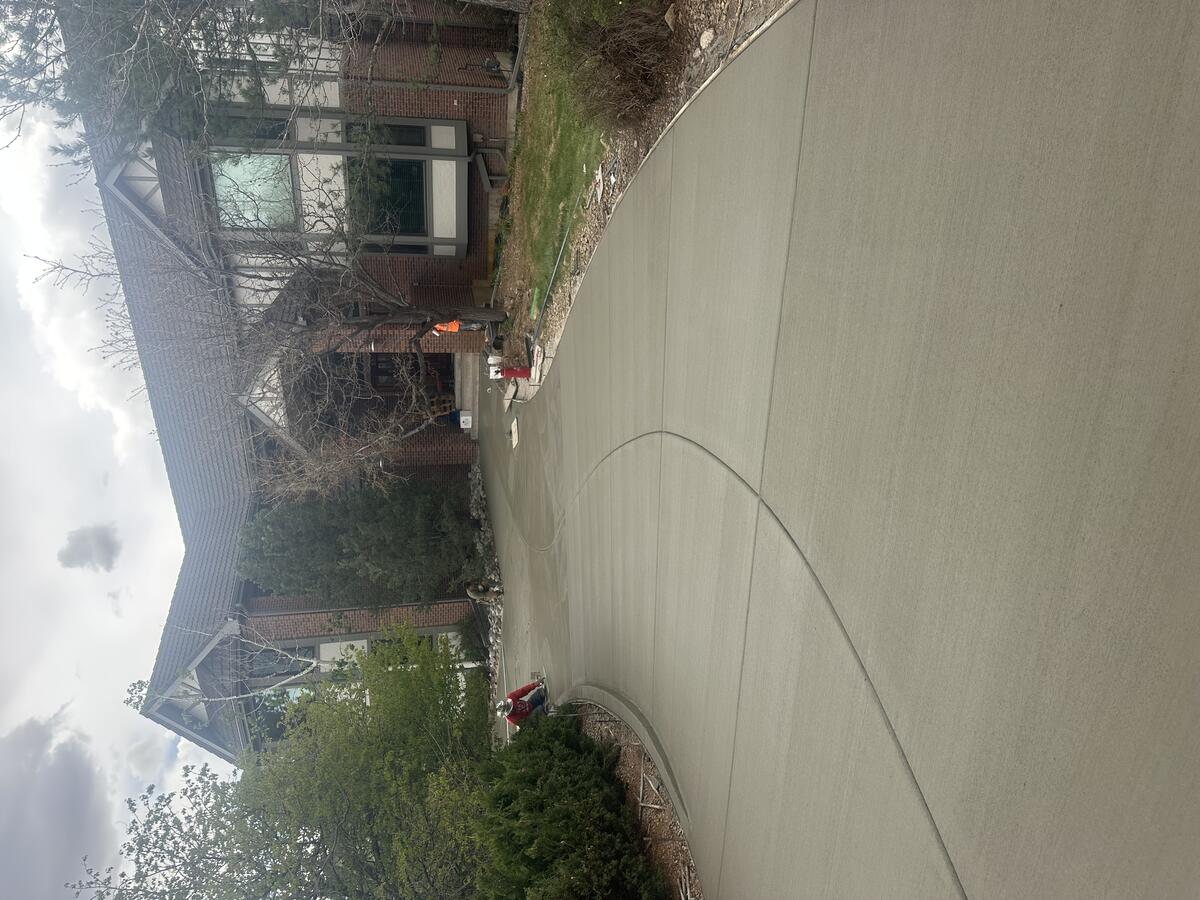 Concrete driveway by Schroeder Construction LLC — Teller County Colorado
